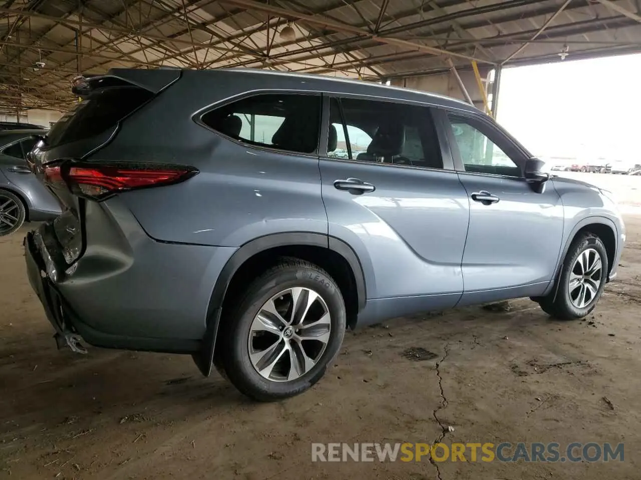 3 fotografías del automóvil dañado 5TDKDRBH0PS502678 TOYOTA HIGHLANDER 2023