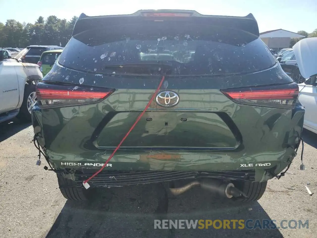 6 fotografías del automóvil dañado 5TDKDRBH0PS504284 TOYOTA HIGHLANDER 2023