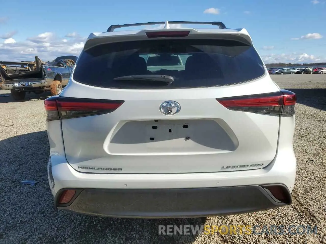 6 fotografías del automóvil dañado 5TDKDRBH0PS515818 TOYOTA HIGHLANDER 2023