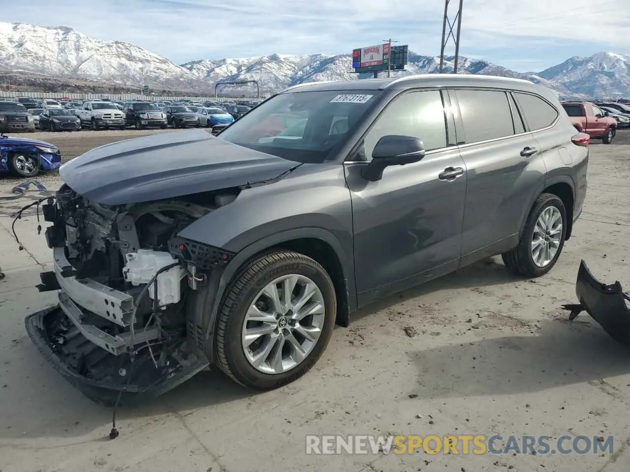 1 fotografías del automóvil dañado 5TDKDRBH0PS520646 TOYOTA HIGHLANDER 2023