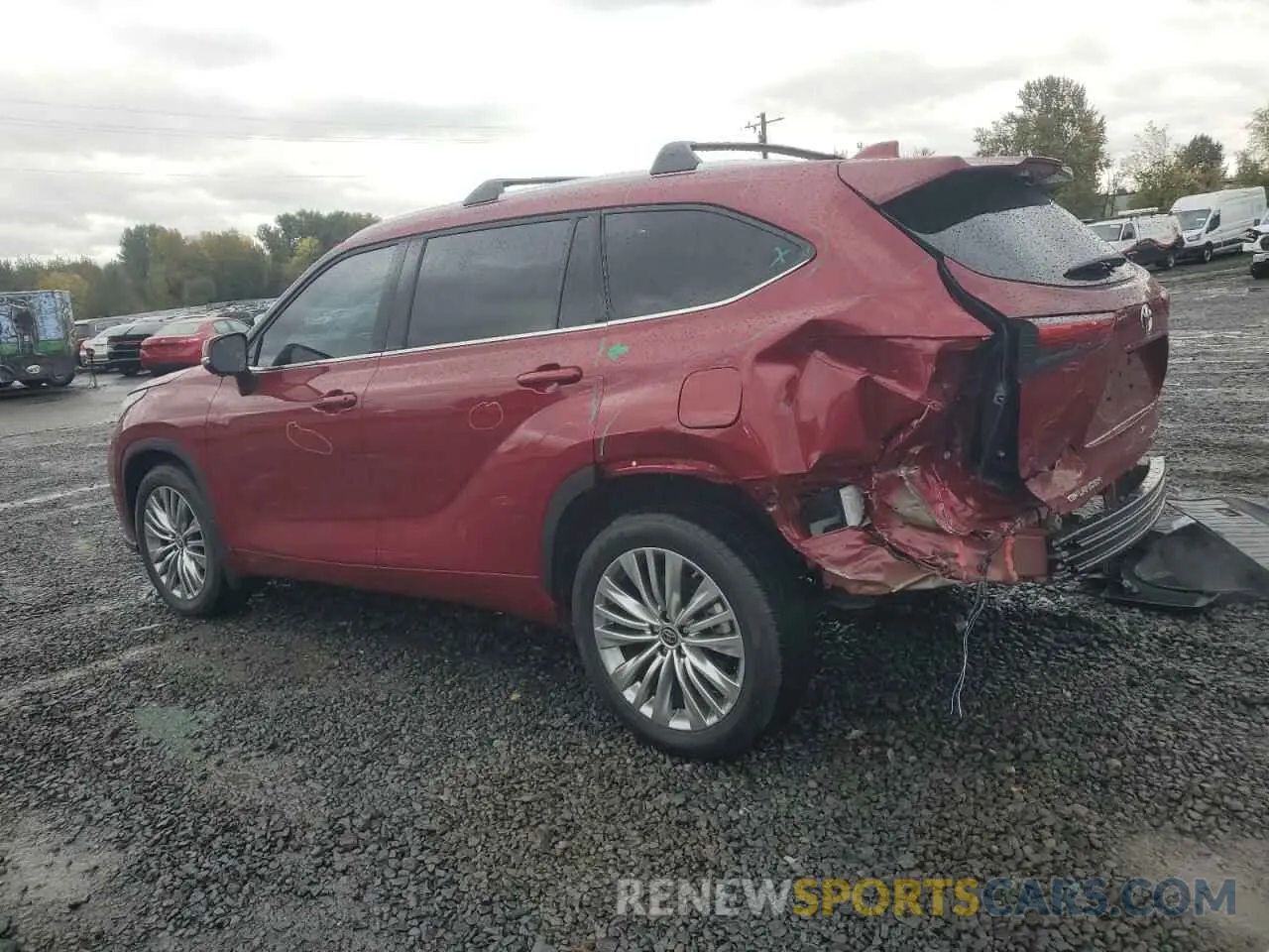 2 fotografías del automóvil dañado 5TDKDRBH1PS040390 TOYOTA HIGHLANDER 2023
