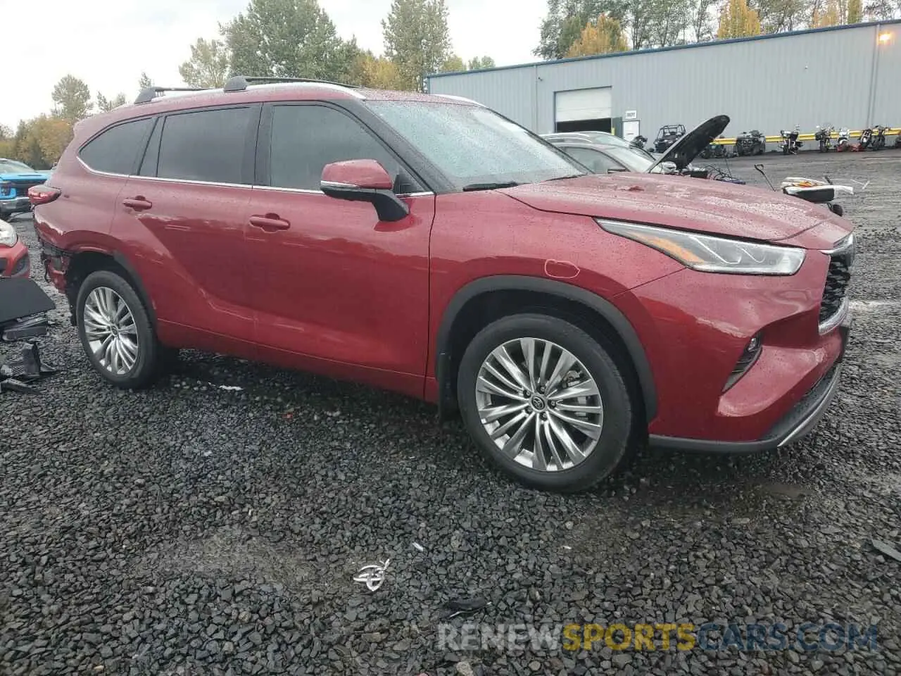 4 fotografías del automóvil dañado 5TDKDRBH1PS040390 TOYOTA HIGHLANDER 2023