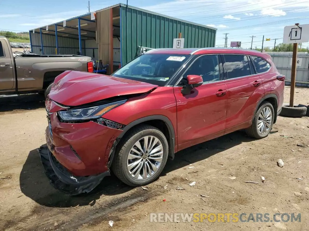 1 fotografías del automóvil dañado 5TDKDRBH1PS041734 TOYOTA HIGHLANDER 2023