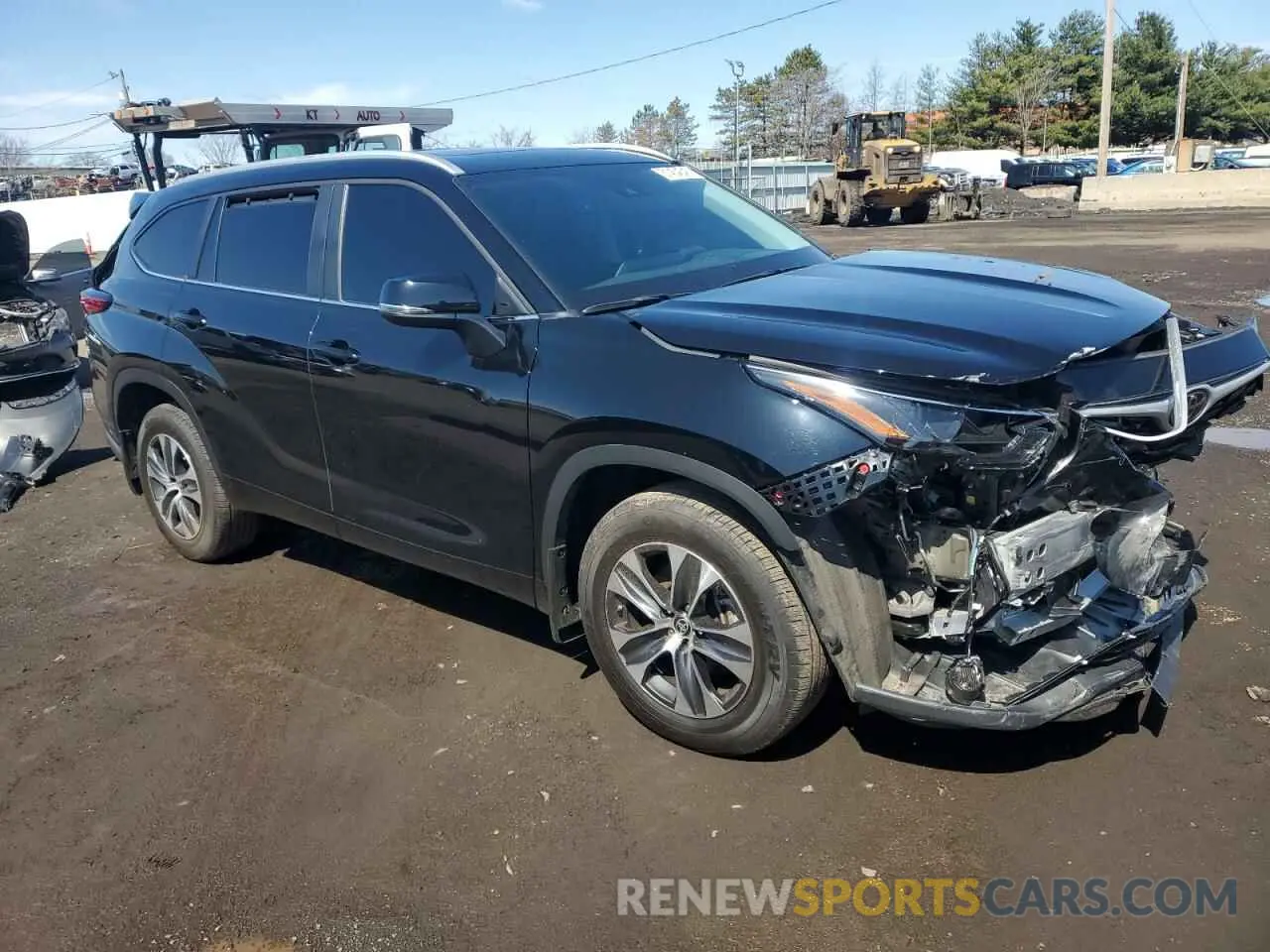 4 fotografías del automóvil dañado 5TDKDRBH1PS527010 TOYOTA HIGHLANDER 2023