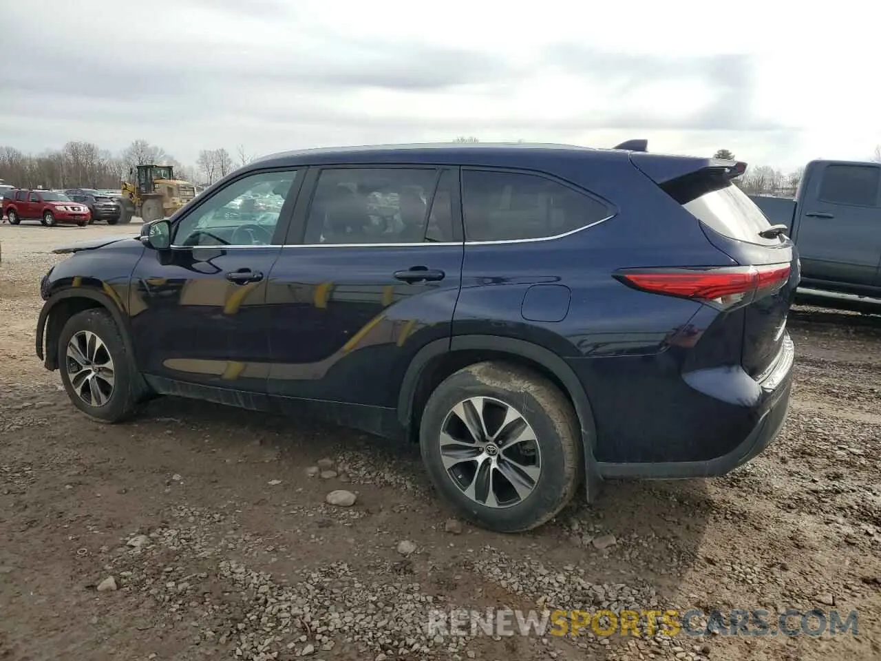 2 fotografías del automóvil dañado 5TDKDRBH2PS000304 TOYOTA HIGHLANDER 2023