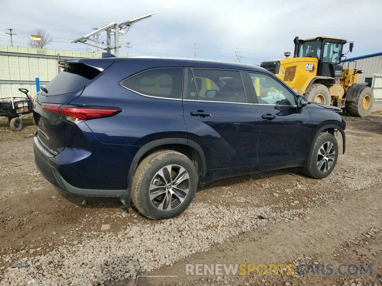 3 fotografías del automóvil dañado 5TDKDRBH2PS000304 TOYOTA HIGHLANDER 2023