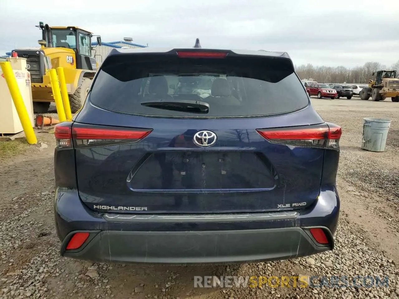 6 fotografías del automóvil dañado 5TDKDRBH2PS000304 TOYOTA HIGHLANDER 2023