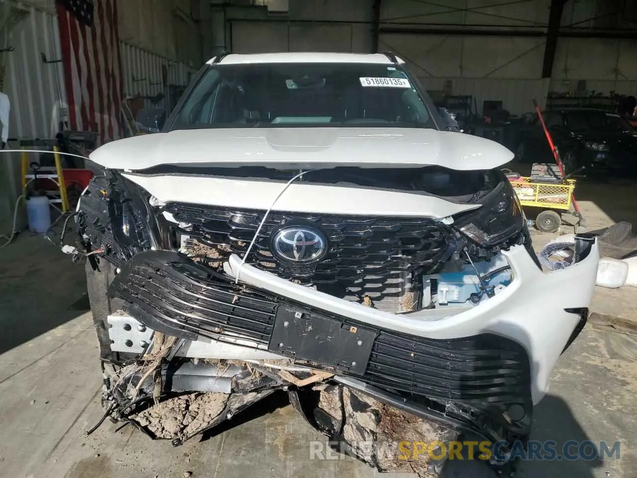 5 fotografías del automóvil dañado 5TDKDRBH2PS009150 TOYOTA HIGHLANDER 2023