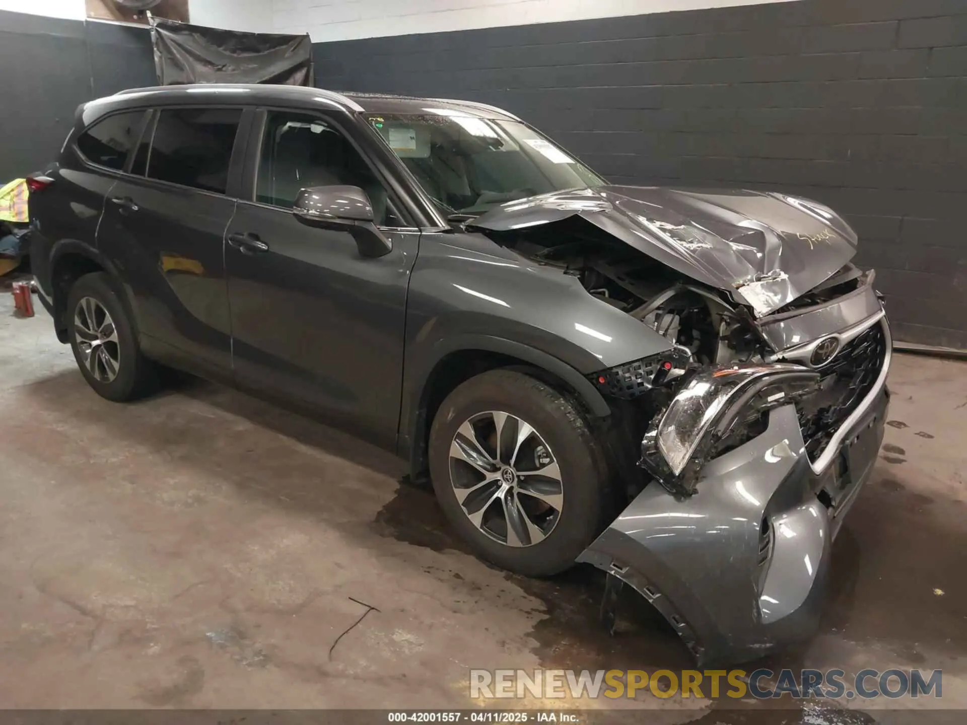 1 fotografías del automóvil dañado 5TDKDRBH2PS022528 TOYOTA HIGHLANDER 2023