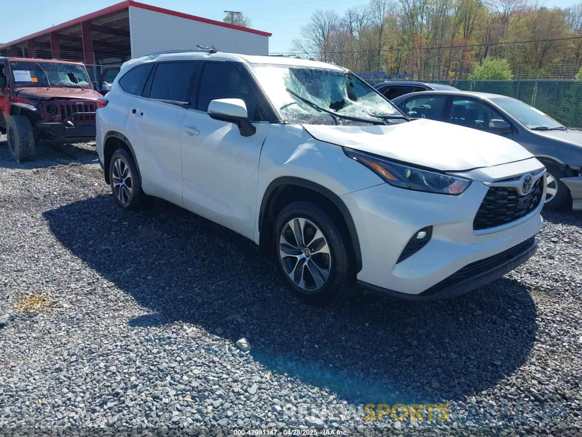 1 fotografías del automóvil dañado 5TDKDRBH2PS041970 TOYOTA HIGHLANDER 2023