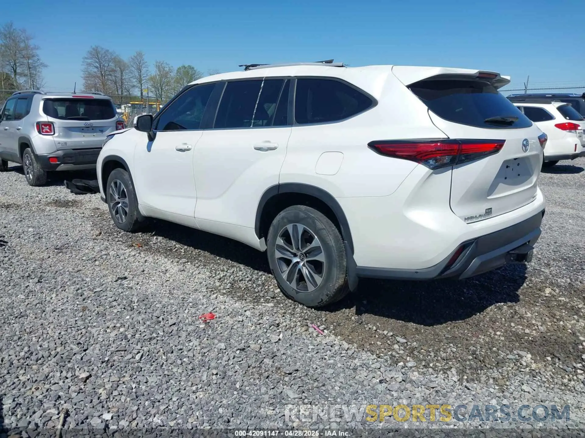3 fotografías del automóvil dañado 5TDKDRBH2PS041970 TOYOTA HIGHLANDER 2023