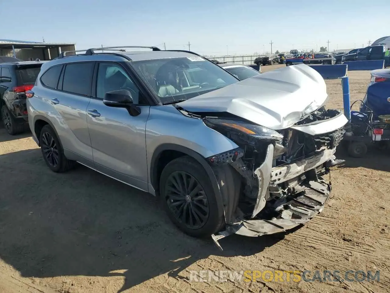 4 fotografías del automóvil dañado 5TDKDRBH2PS525637 TOYOTA HIGHLANDER 2023