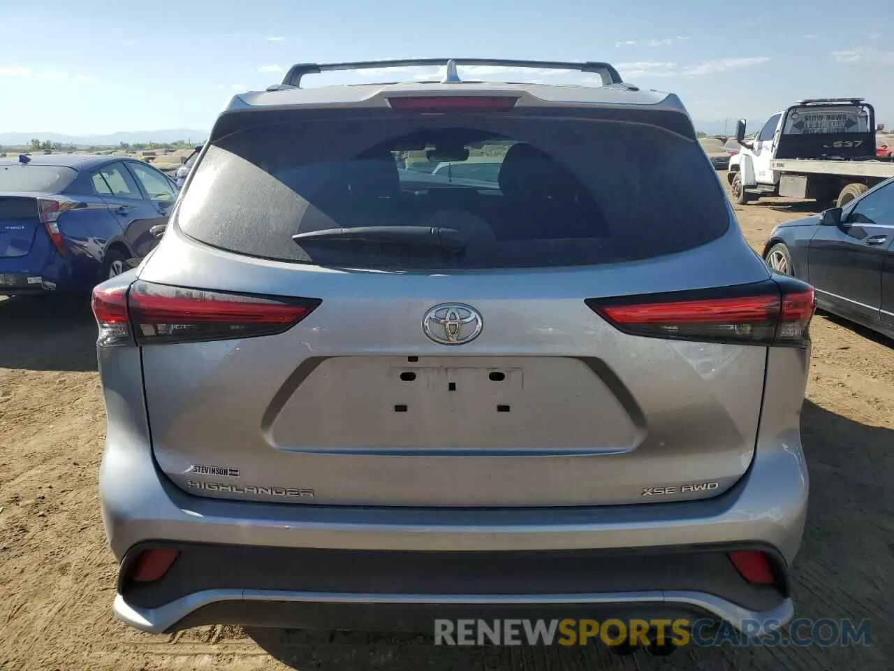 6 fotografías del automóvil dañado 5TDKDRBH2PS525637 TOYOTA HIGHLANDER 2023