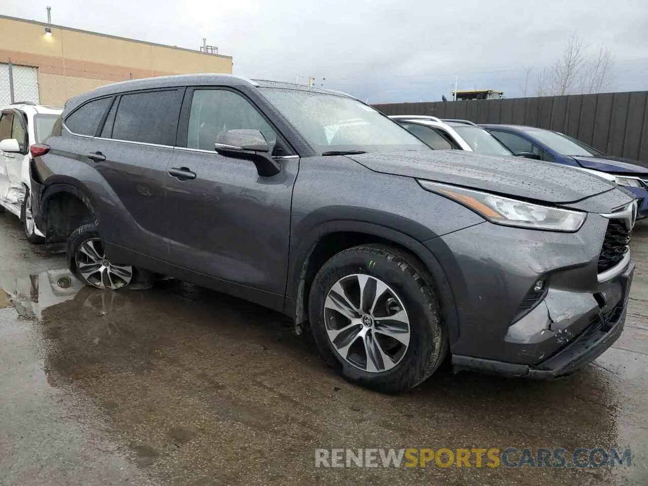 4 fotografías del automóvil dañado 5TDKDRBH3PS027513 TOYOTA HIGHLANDER 2023