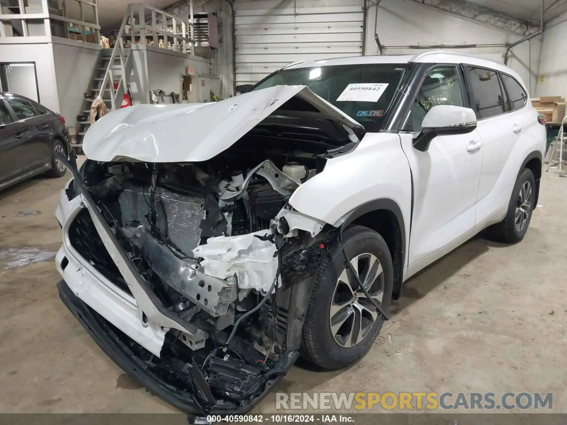 2 fotografías del automóvil dañado 5TDKDRBH3PS035286 TOYOTA HIGHLANDER 2023