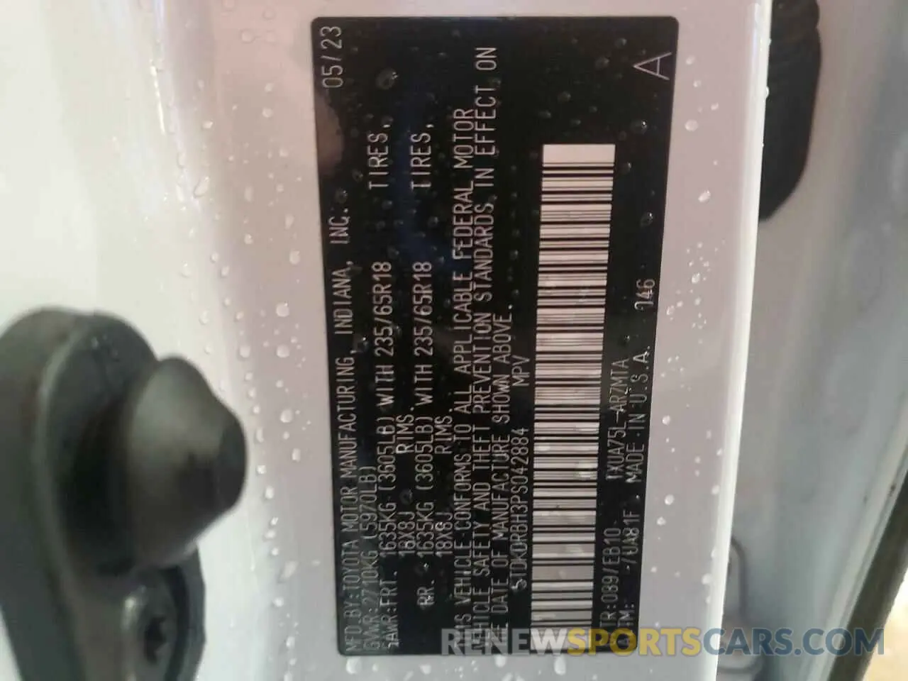15 fotografías del automóvil dañado 5TDKDRBH3PS042884 TOYOTA HIGHLANDER 2023