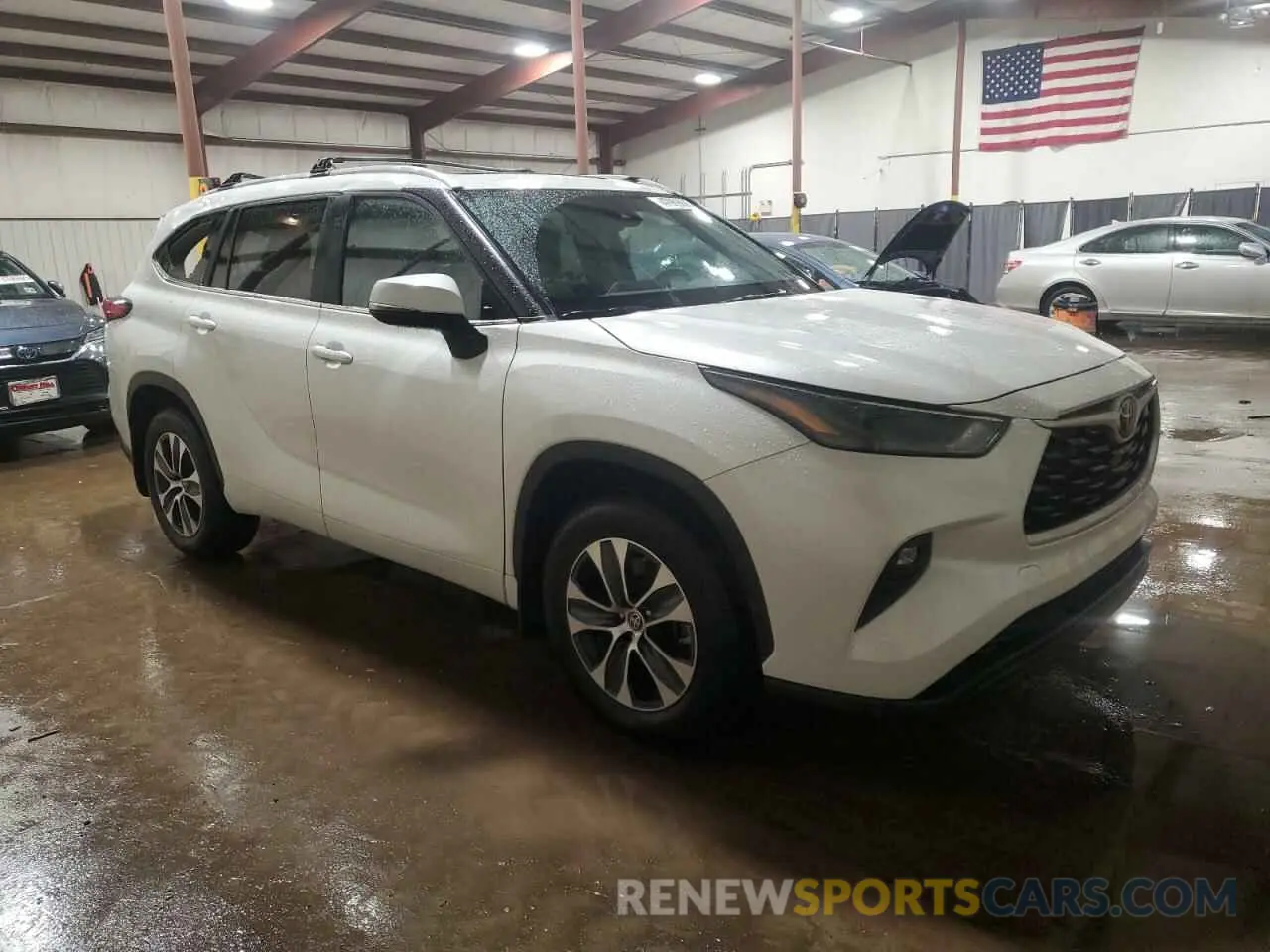4 fotografías del automóvil dañado 5TDKDRBH3PS042884 TOYOTA HIGHLANDER 2023