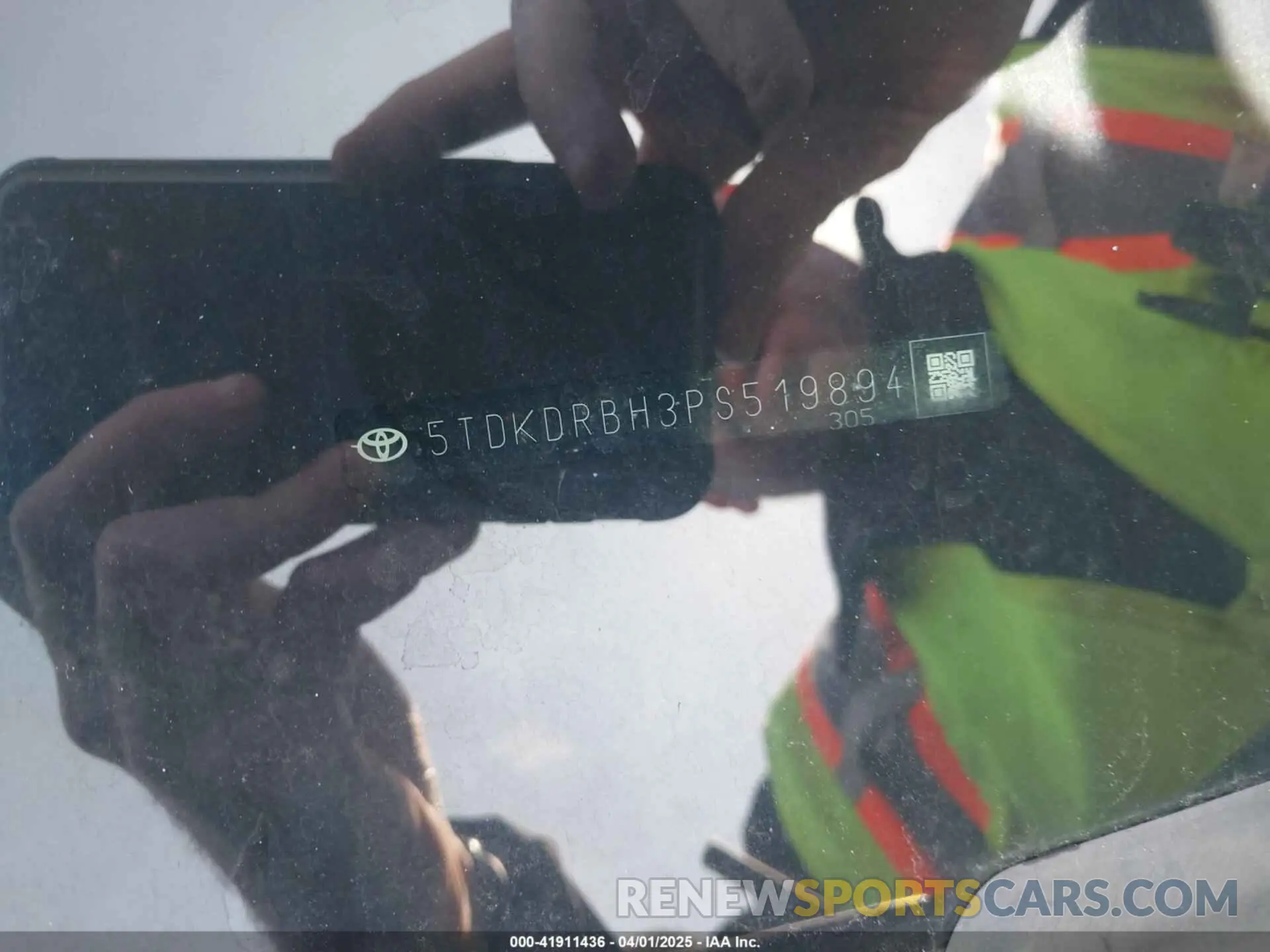 9 fotografías del automóvil dañado 5TDKDRBH3PS519894 TOYOTA HIGHLANDER 2023