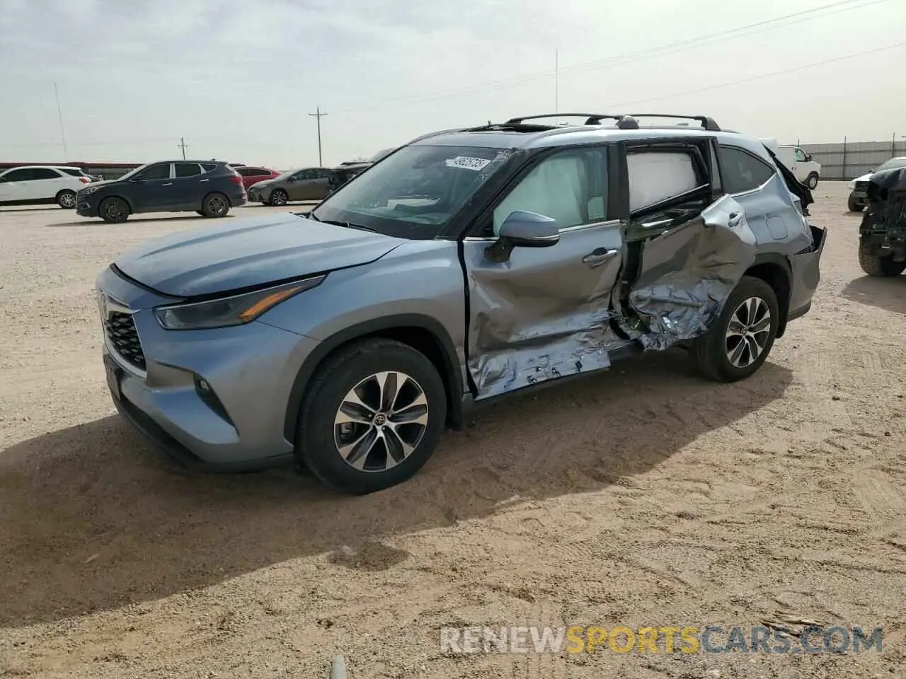 1 fotografías del automóvil dañado 5TDKDRBH4PS038178 TOYOTA HIGHLANDER 2023
