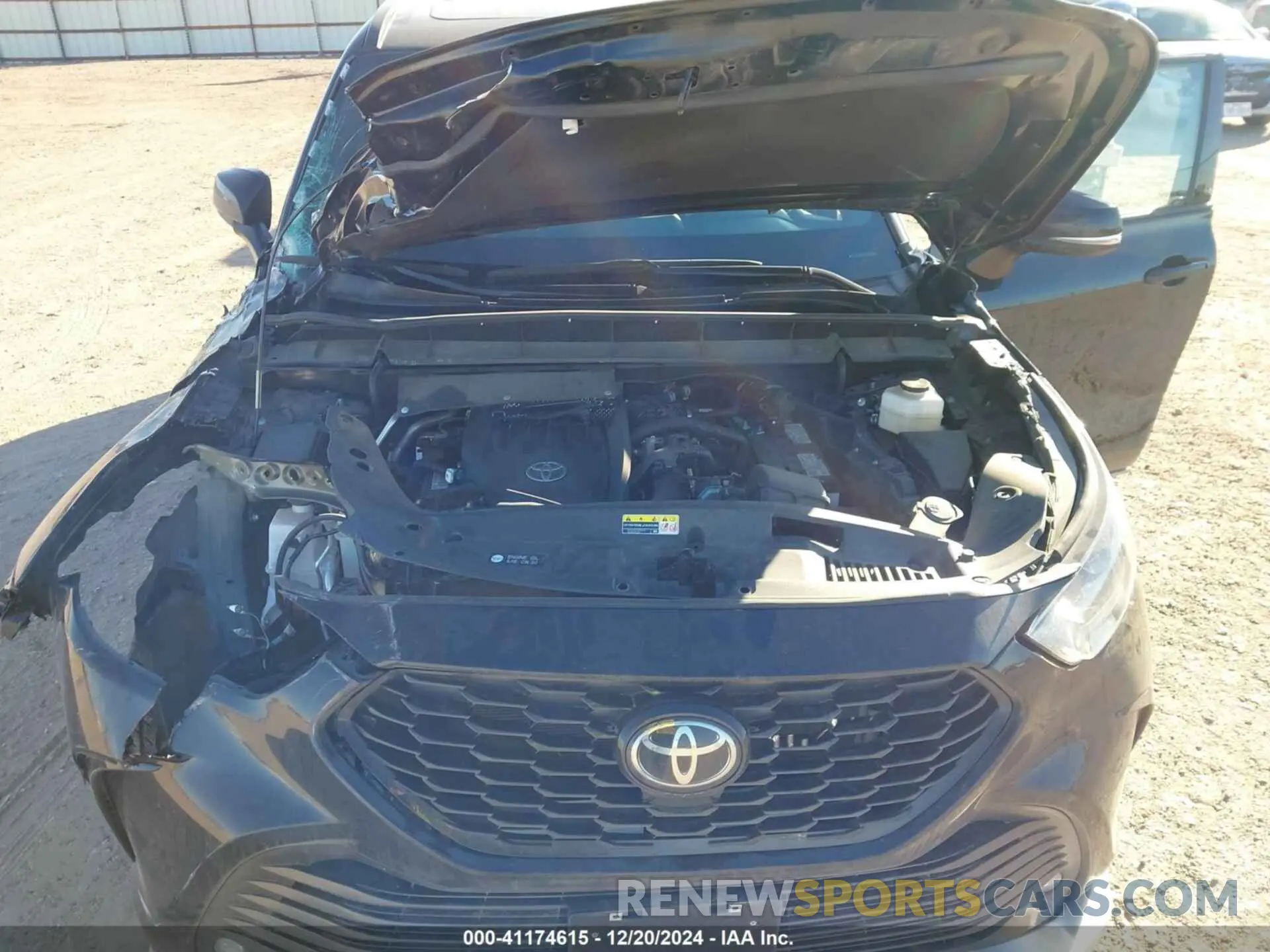 10 fotografías del automóvil dañado 5TDKDRBH4PS507981 TOYOTA HIGHLANDER 2023