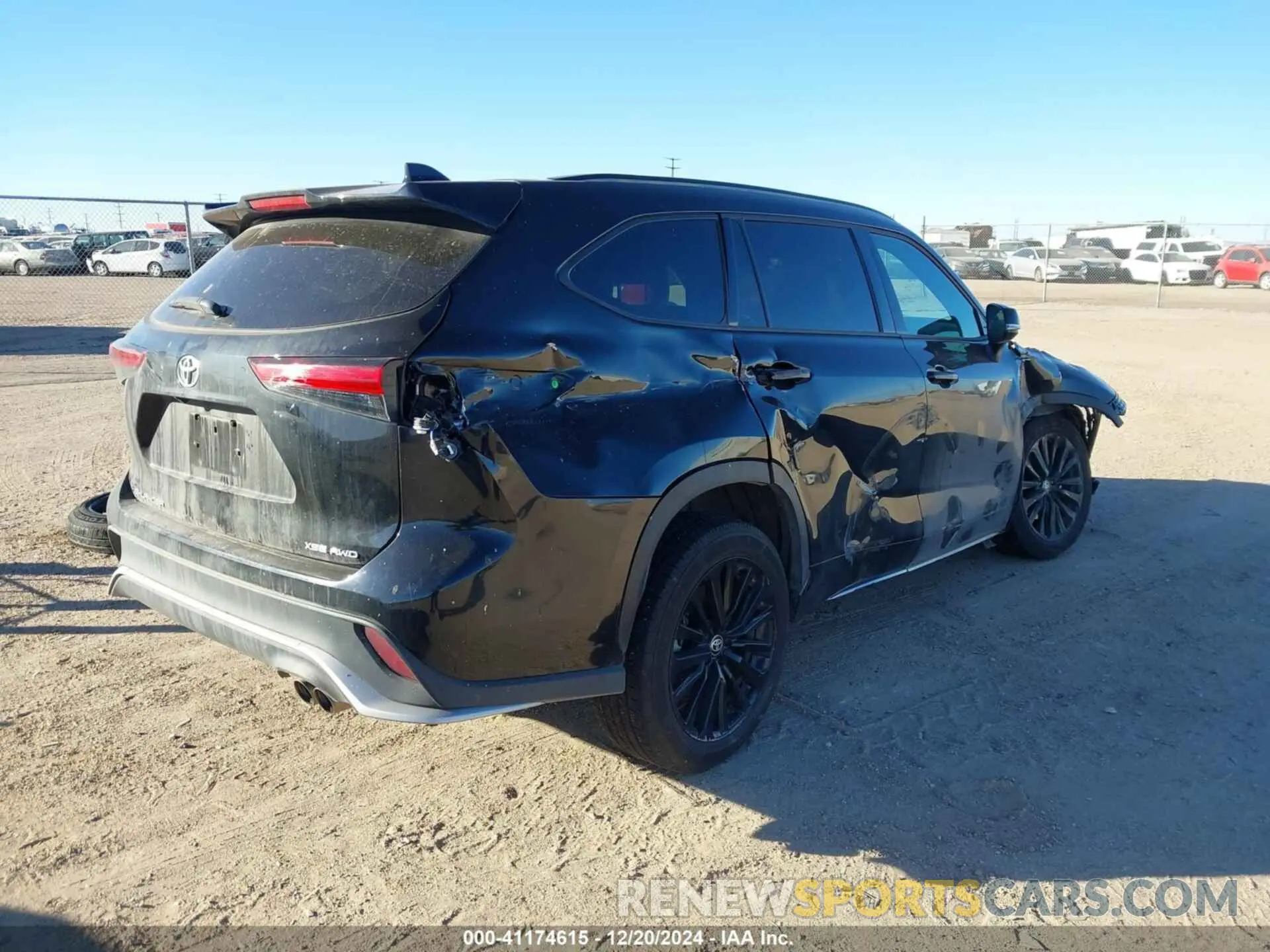 4 fotografías del automóvil dañado 5TDKDRBH4PS507981 TOYOTA HIGHLANDER 2023