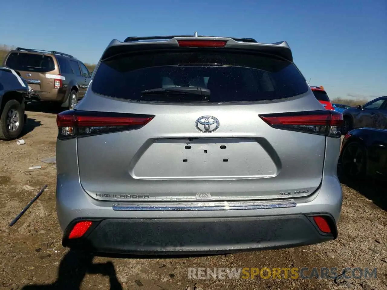 6 fotografías del automóvil dañado 5TDKDRBH5PS046760 TOYOTA HIGHLANDER 2023