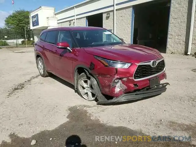 11 fotografías del automóvil dañado 5TDKDRBH6PS000595 TOYOTA HIGHLANDER 2023