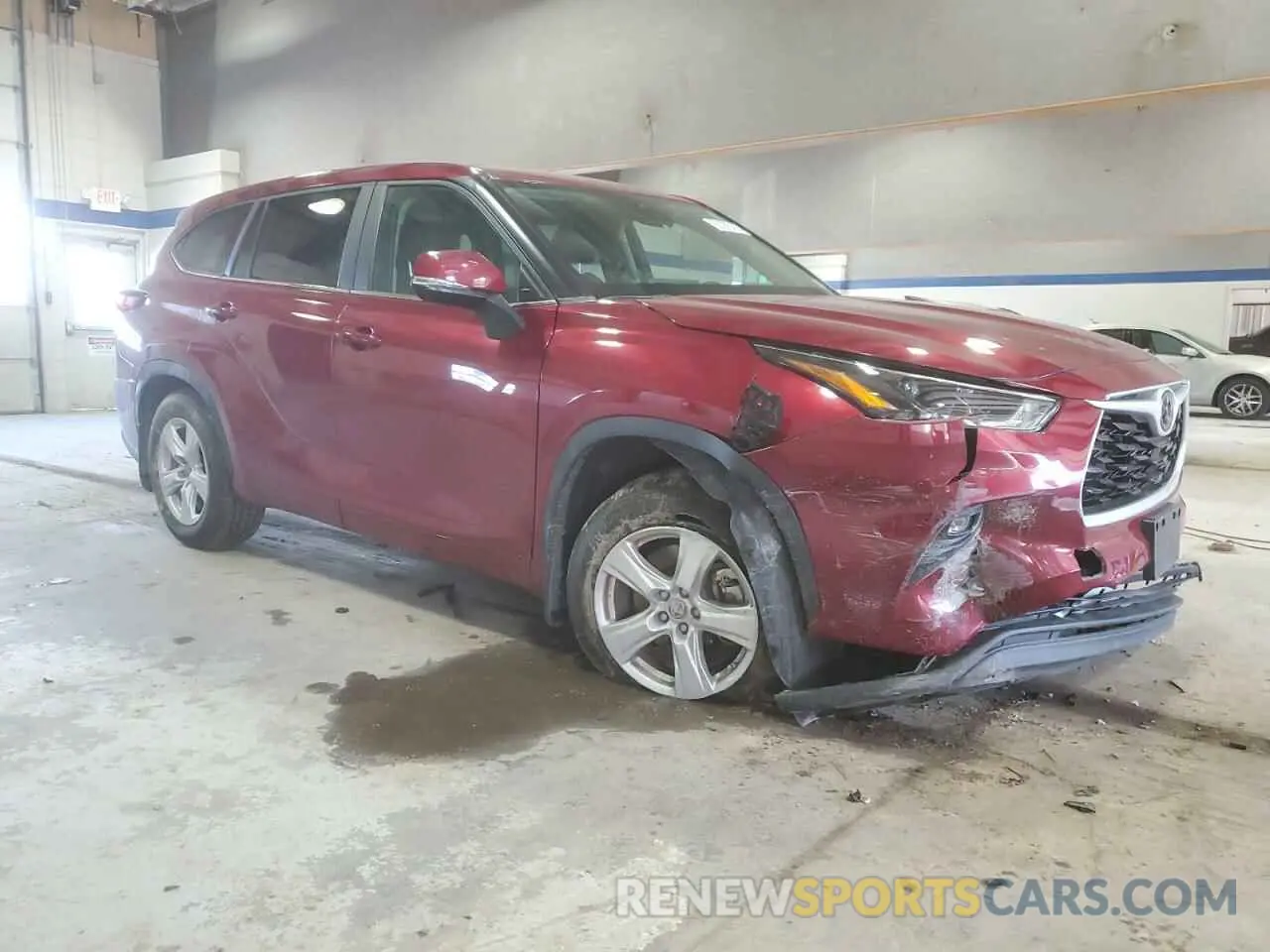4 fotografías del automóvil dañado 5TDKDRBH6PS000595 TOYOTA HIGHLANDER 2023