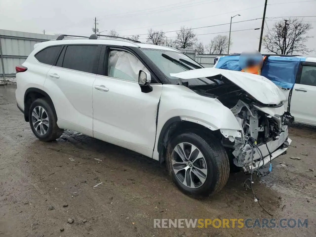 4 fotografías del automóvil dañado 5TDKDRBH6PS004792 TOYOTA HIGHLANDER 2023