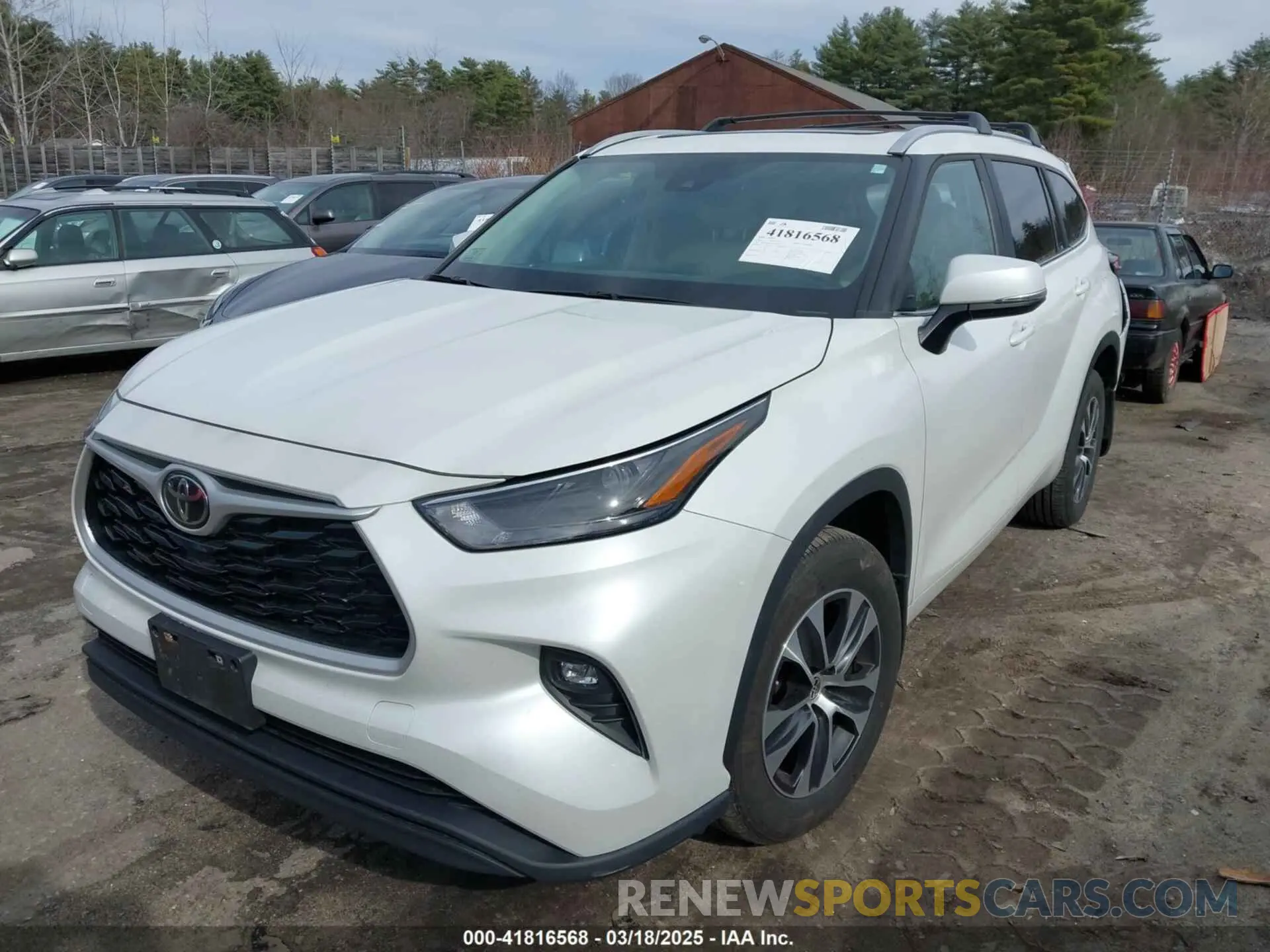 2 fotografías del automóvil dañado 5TDKDRBH6PS010219 TOYOTA HIGHLANDER 2023
