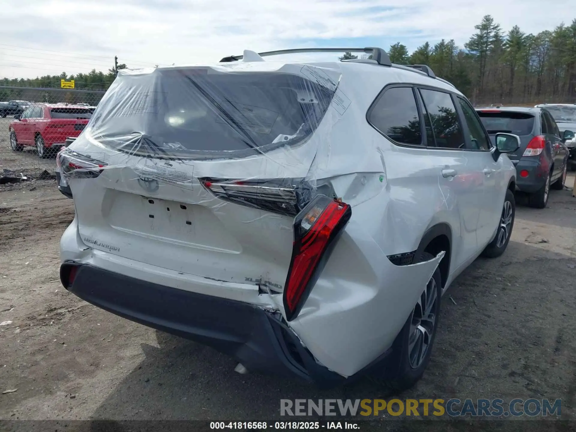4 fotografías del automóvil dañado 5TDKDRBH6PS010219 TOYOTA HIGHLANDER 2023