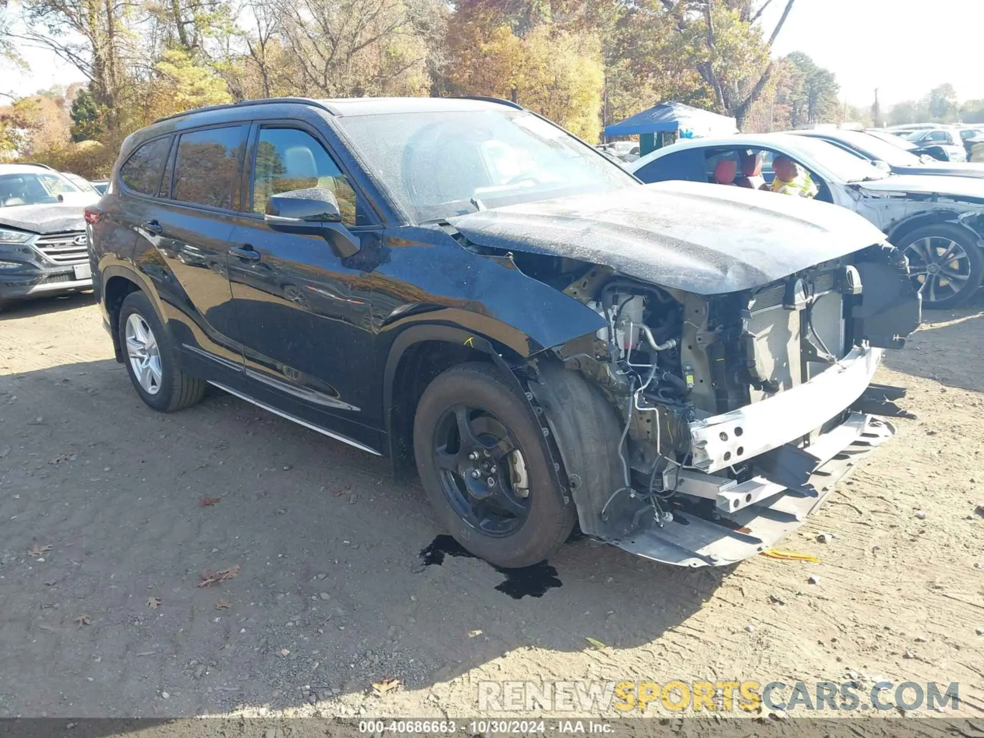 1 fotografías del automóvil dañado 5TDKDRBH6PS017641 TOYOTA HIGHLANDER 2023