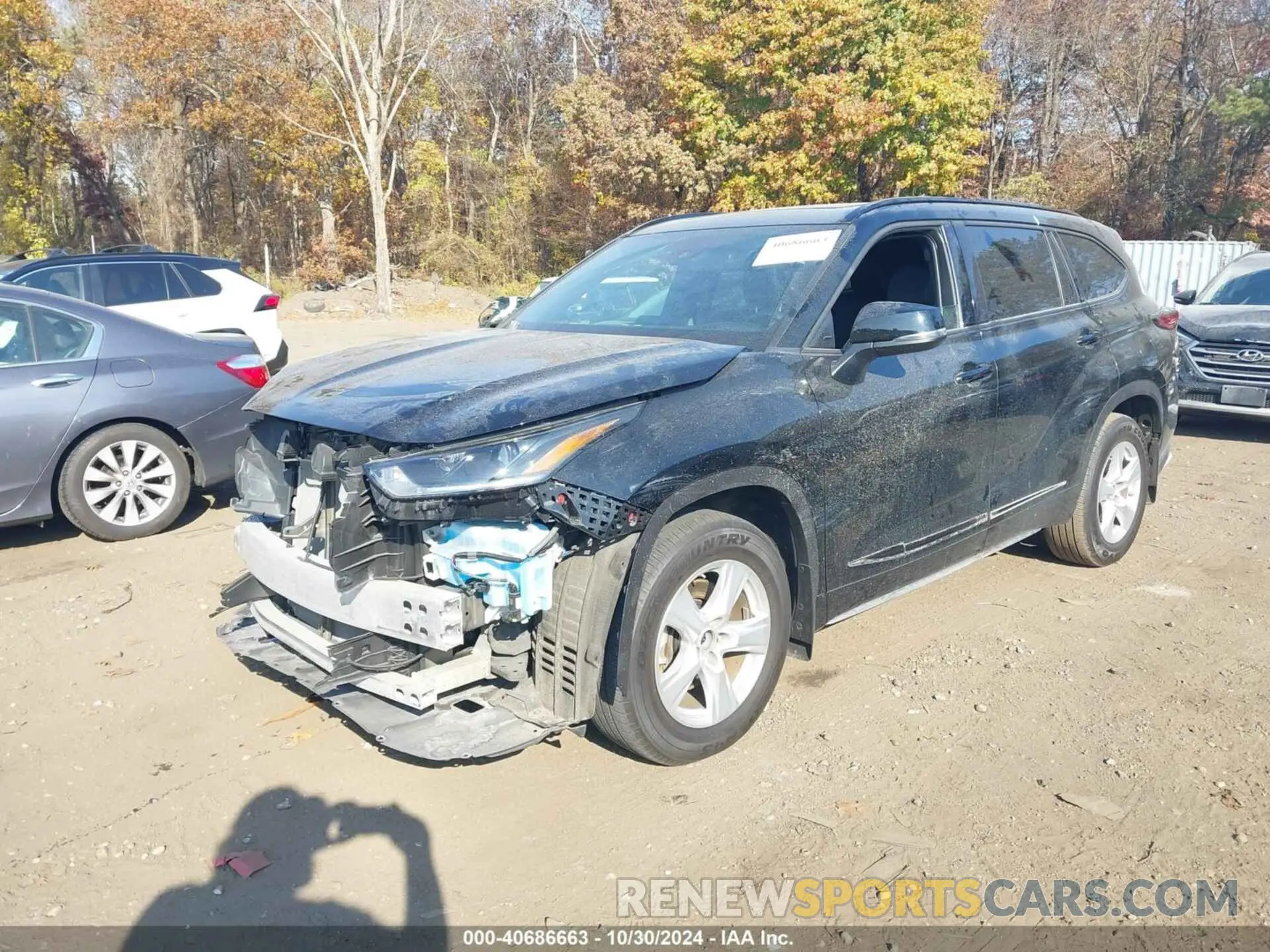 2 fotografías del automóvil dañado 5TDKDRBH6PS017641 TOYOTA HIGHLANDER 2023