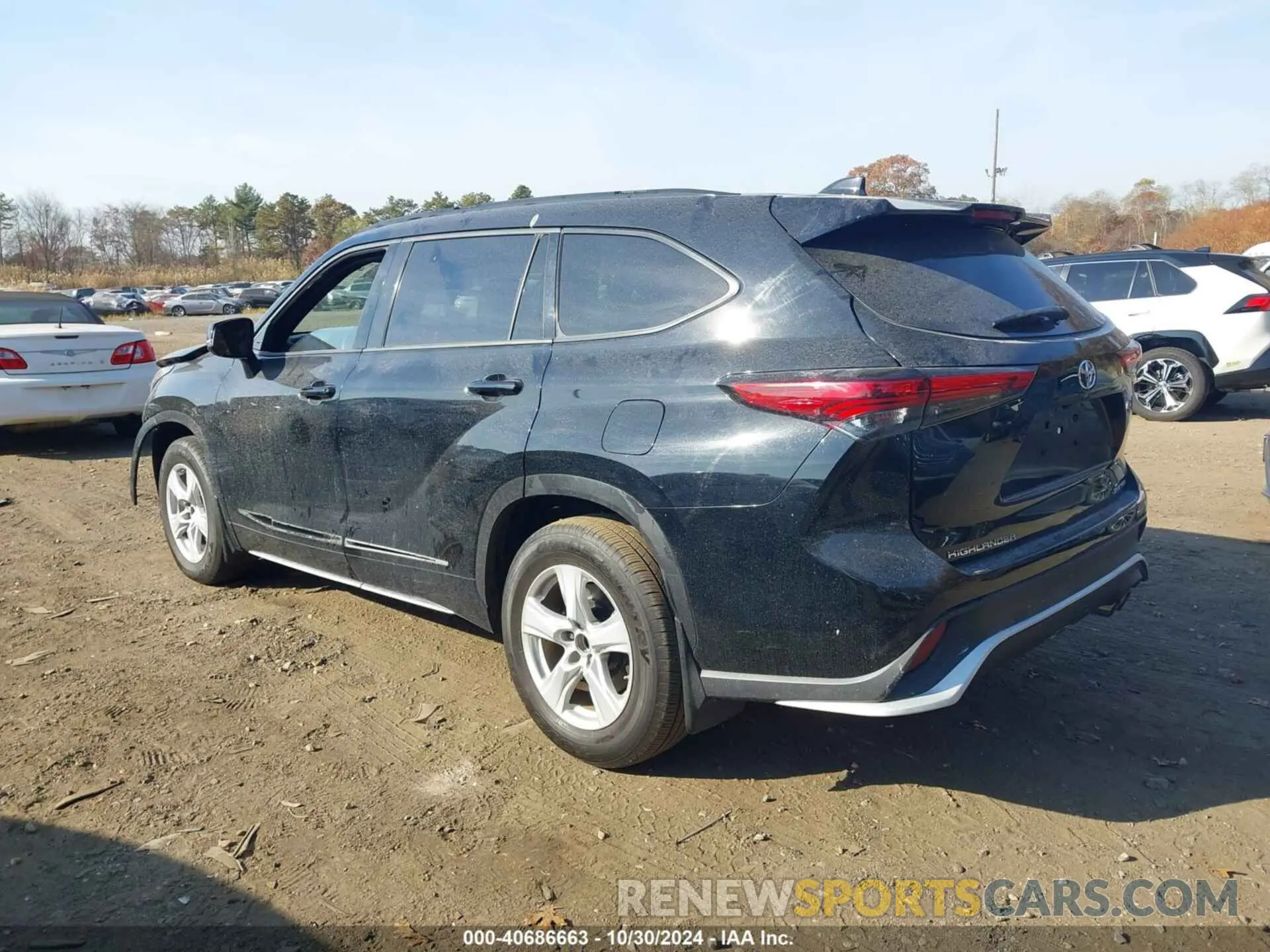 3 fotografías del automóvil dañado 5TDKDRBH6PS017641 TOYOTA HIGHLANDER 2023
