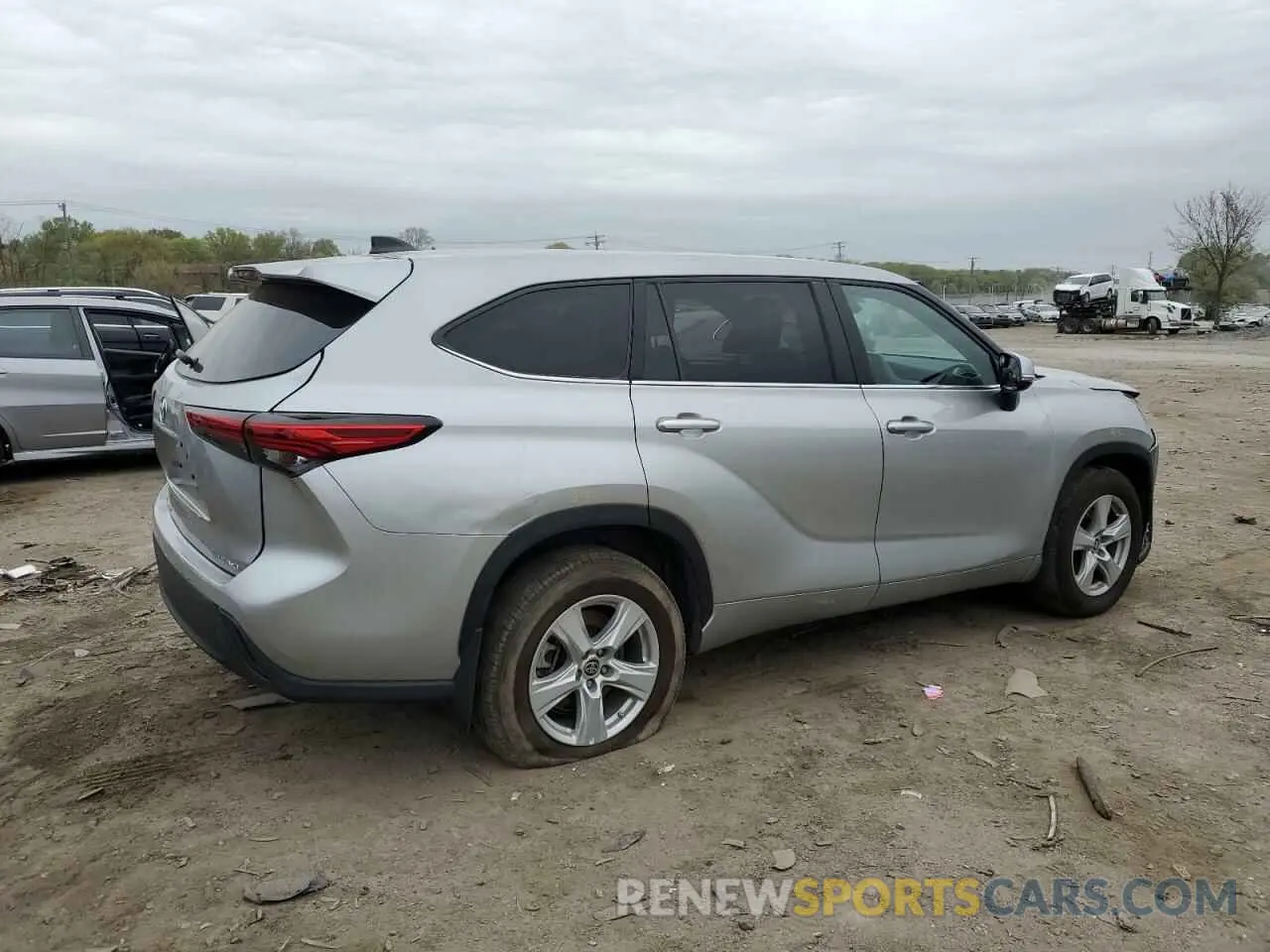 3 fotografías del automóvil dañado 5TDKDRBH6PS027926 TOYOTA HIGHLANDER 2023