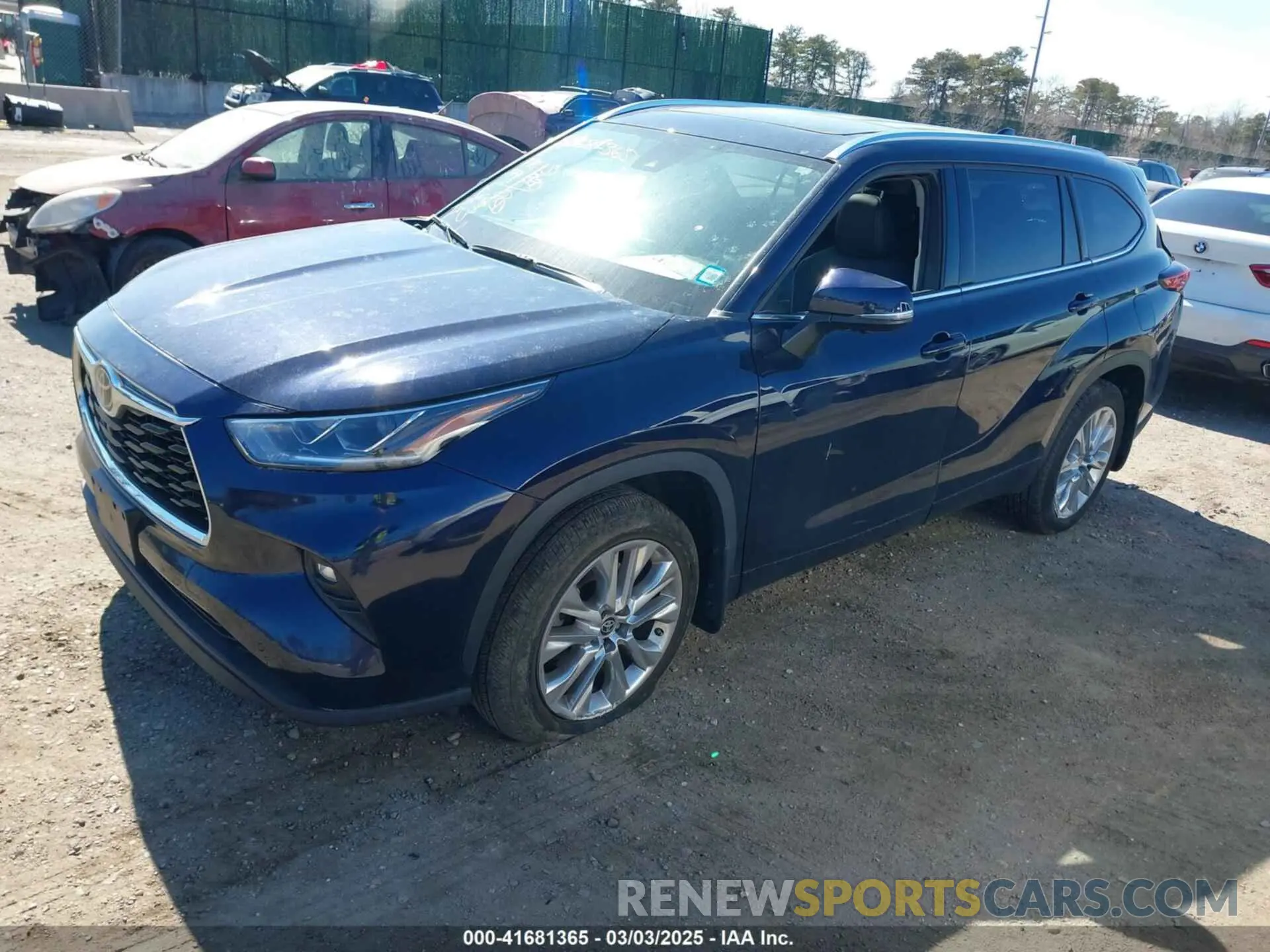 2 fotografías del automóvil dañado 5TDKDRBH6PS035508 TOYOTA HIGHLANDER 2023