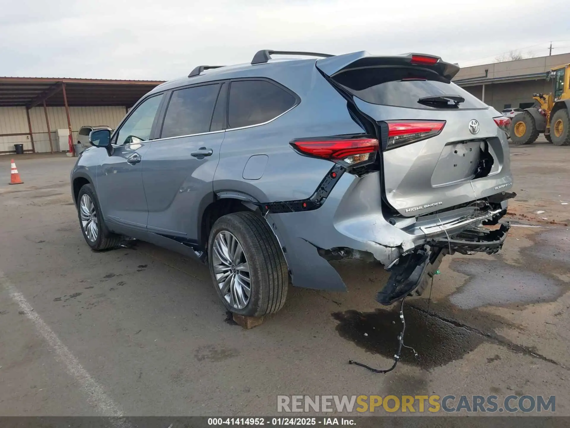 3 fotografías del automóvil dañado 5TDKDRBH6PS040174 TOYOTA HIGHLANDER 2023