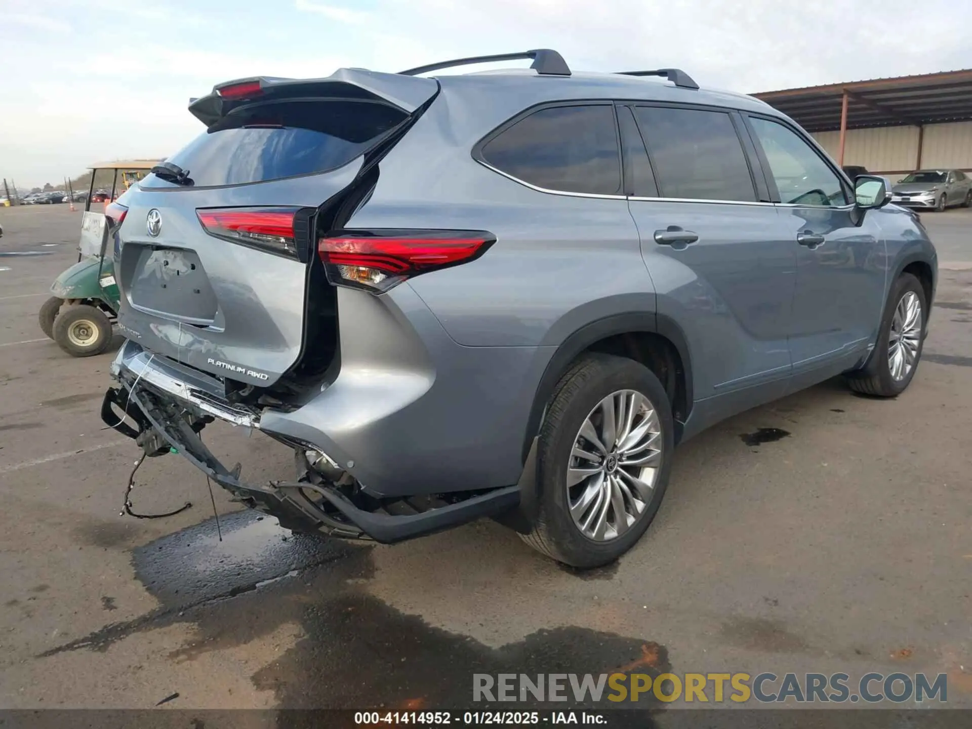 4 fotografías del automóvil dañado 5TDKDRBH6PS040174 TOYOTA HIGHLANDER 2023