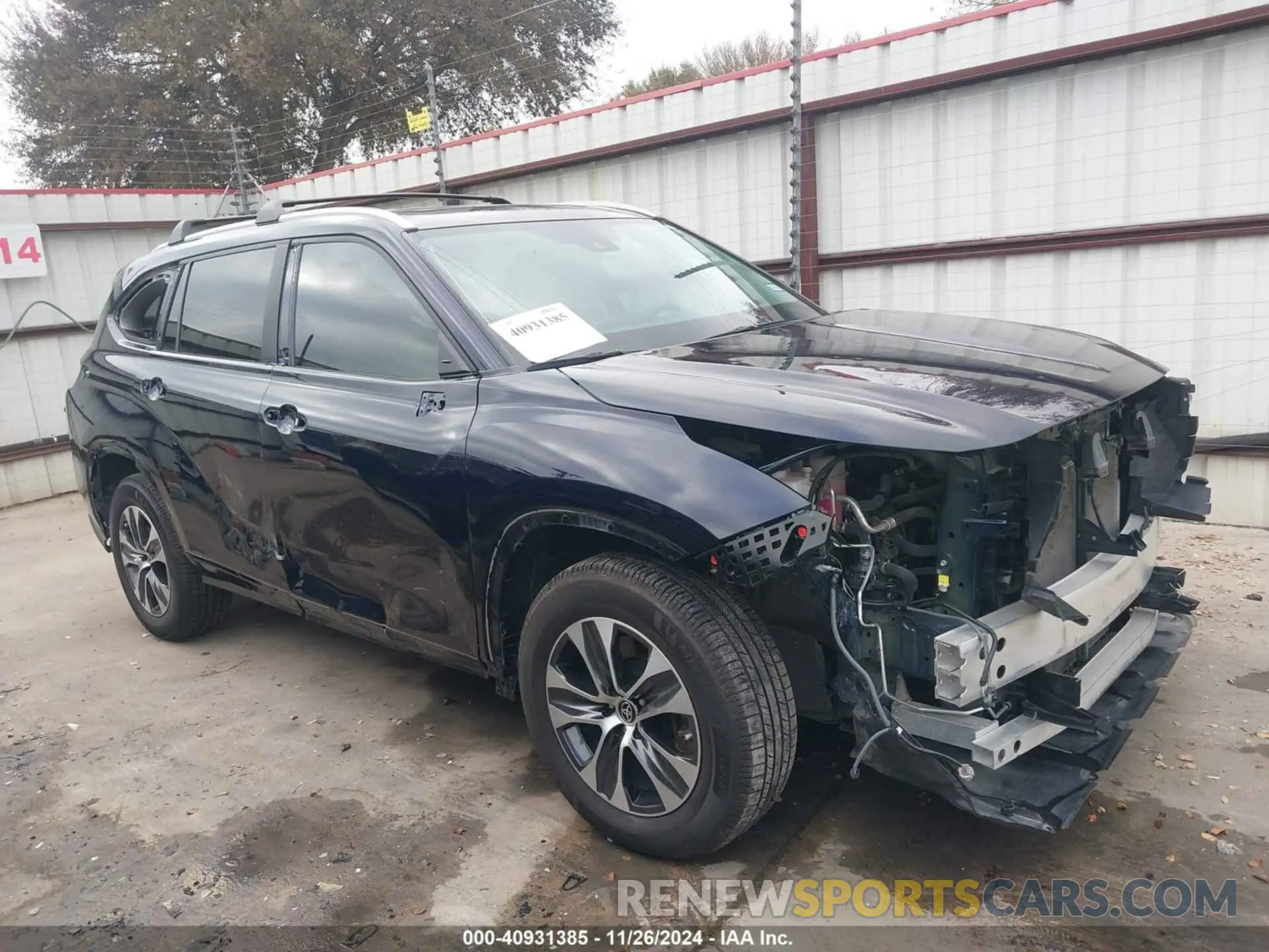 14 fotografías del automóvil dañado 5TDKDRBH7PS012979 TOYOTA HIGHLANDER 2023