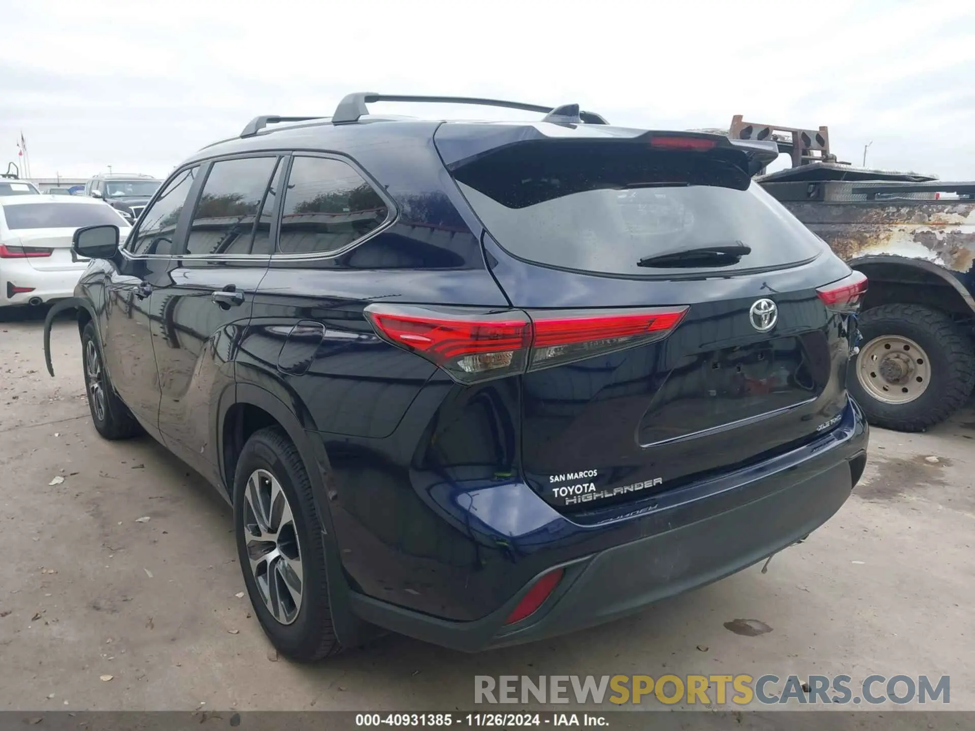 3 fotografías del automóvil dañado 5TDKDRBH7PS012979 TOYOTA HIGHLANDER 2023