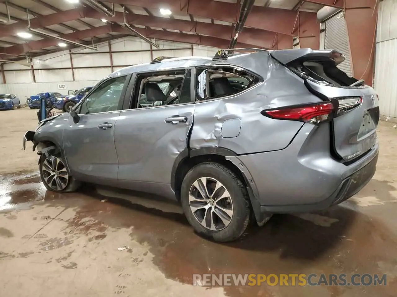 2 fotografías del automóvil dañado 5TDKDRBH7PS026817 TOYOTA HIGHLANDER 2023