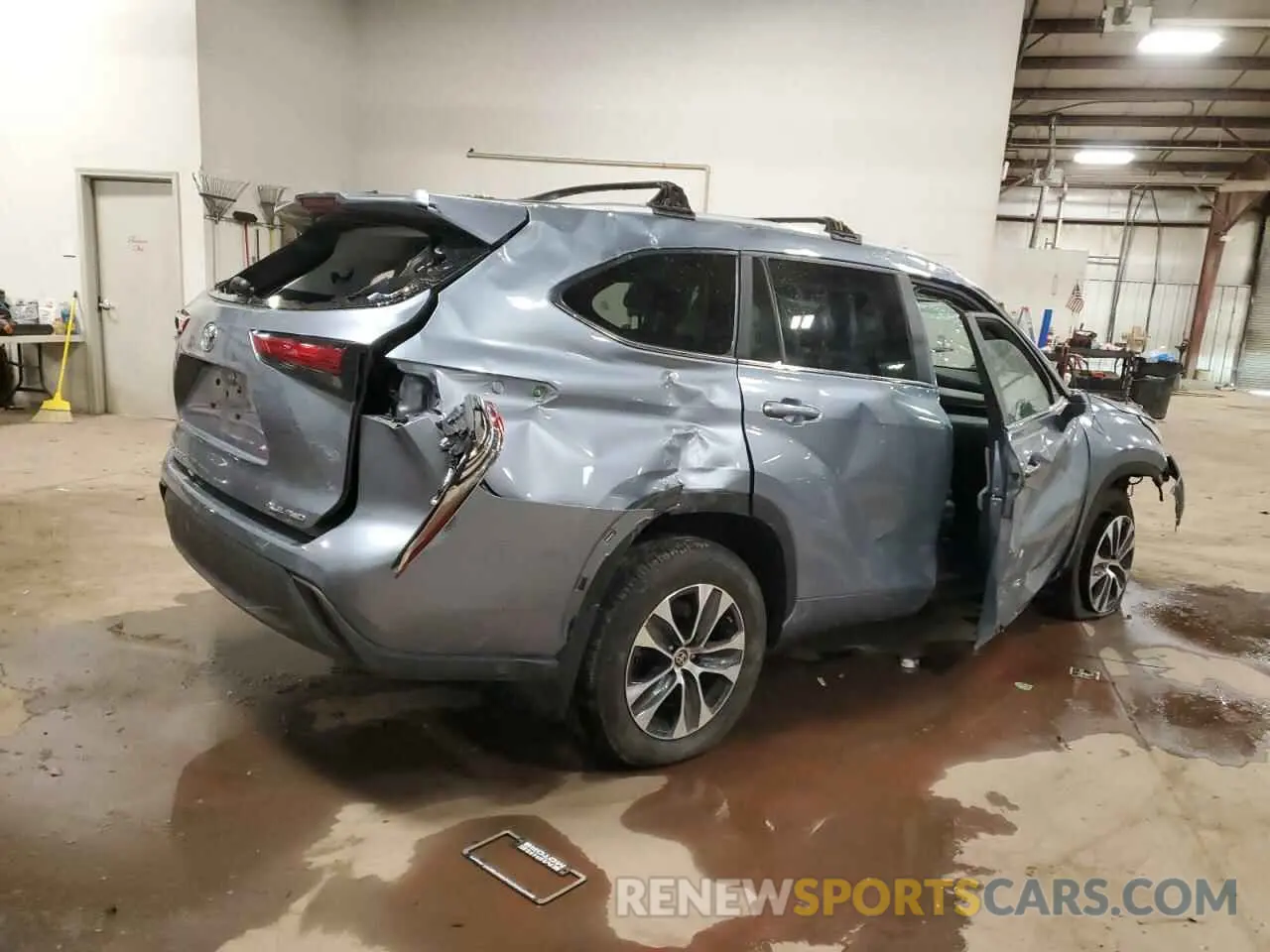 3 fotografías del automóvil dañado 5TDKDRBH7PS026817 TOYOTA HIGHLANDER 2023