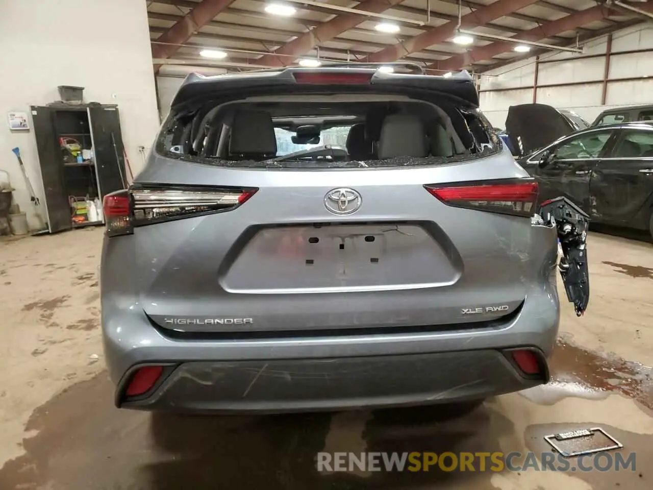 6 fotografías del automóvil dañado 5TDKDRBH7PS026817 TOYOTA HIGHLANDER 2023