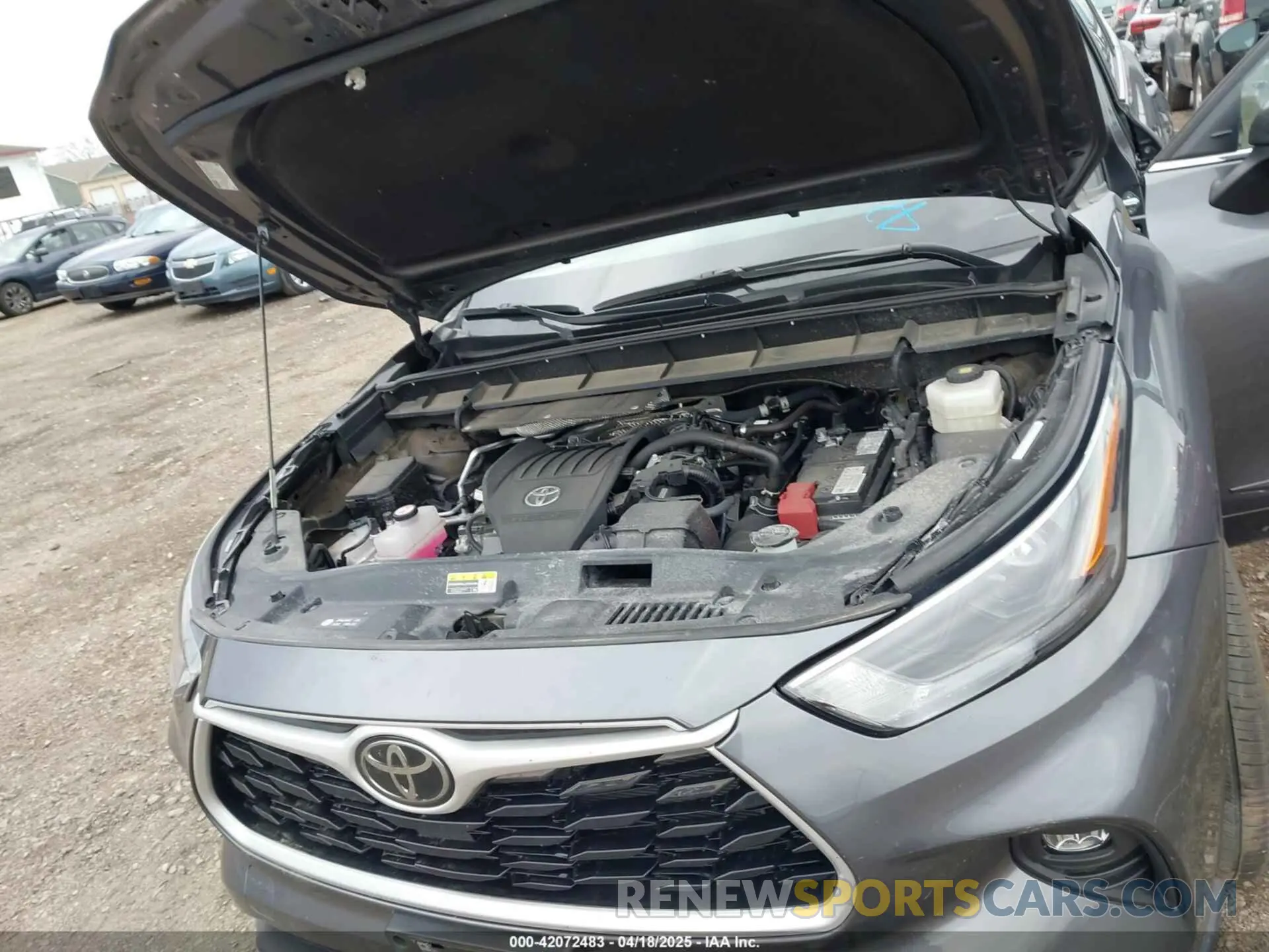 10 fotografías del automóvil dañado 5TDKDRBH7PS044010 TOYOTA HIGHLANDER 2023