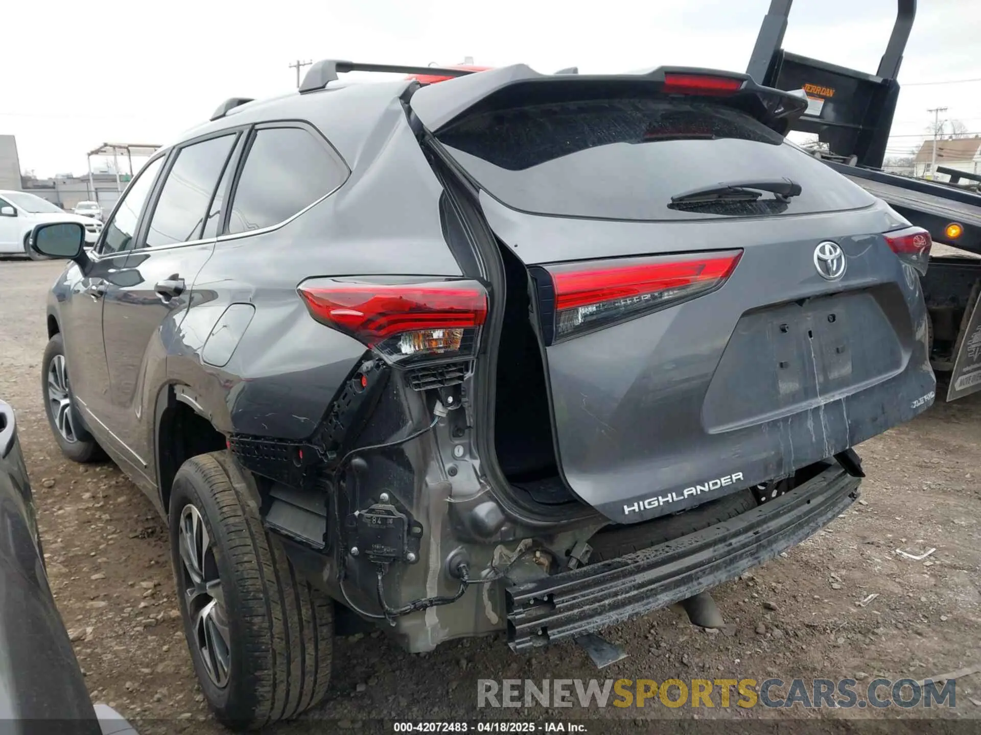 3 fotografías del automóvil dañado 5TDKDRBH7PS044010 TOYOTA HIGHLANDER 2023