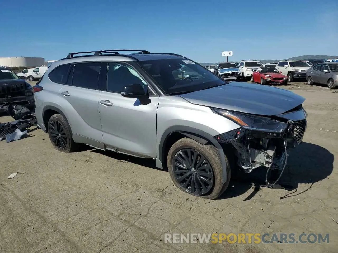 4 fotografías del automóvil dañado 5TDKDRBH7PS507456 TOYOTA HIGHLANDER 2023
