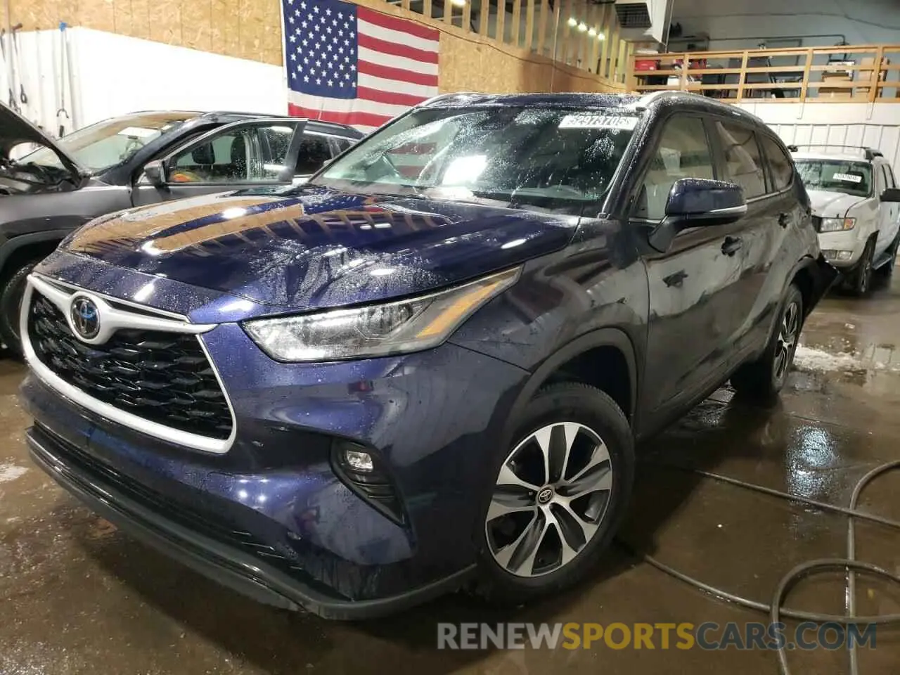 1 fotografías del automóvil dañado 5TDKDRBH7PS508090 TOYOTA HIGHLANDER 2023