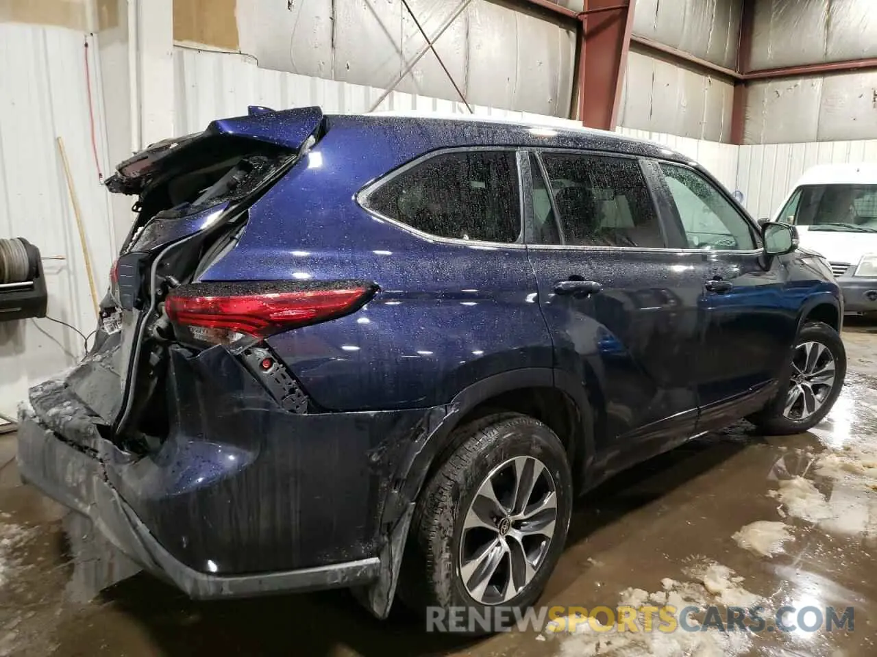 3 fotografías del automóvil dañado 5TDKDRBH7PS508090 TOYOTA HIGHLANDER 2023