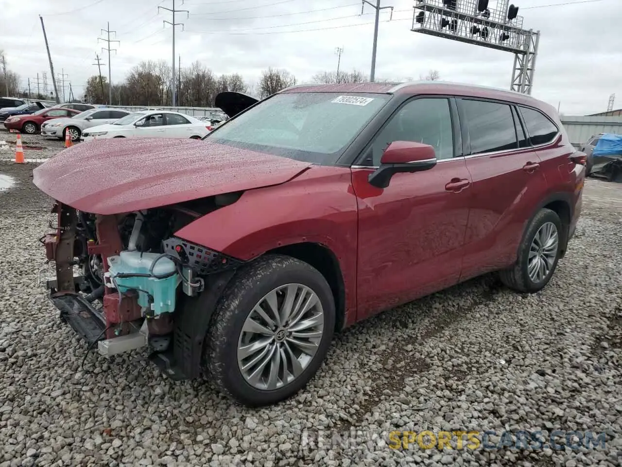 1 fotografías del automóvil dañado 5TDKDRBH7PS516397 TOYOTA HIGHLANDER 2023