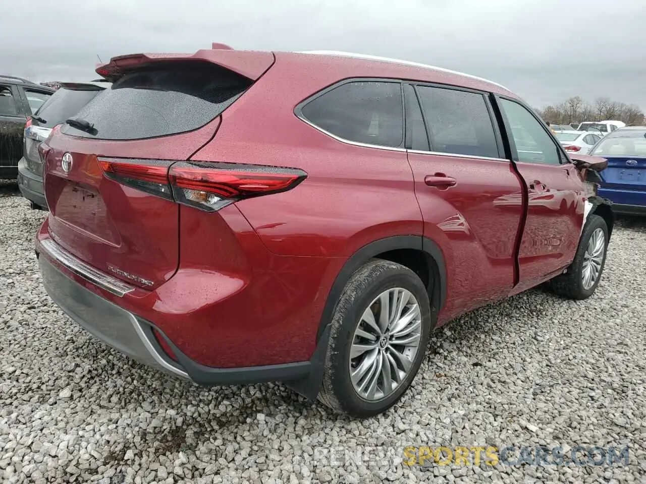 3 fotografías del automóvil dañado 5TDKDRBH7PS516397 TOYOTA HIGHLANDER 2023